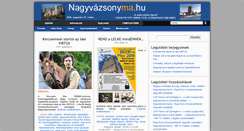 Desktop Screenshot of nagyvazsonyma.hu